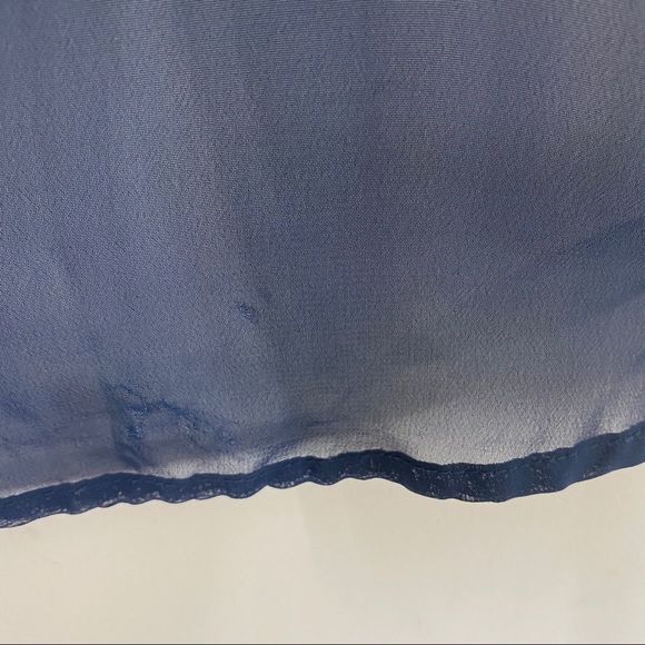 High Low Flowy Sheer Crop Top med - Picture 7 of 8